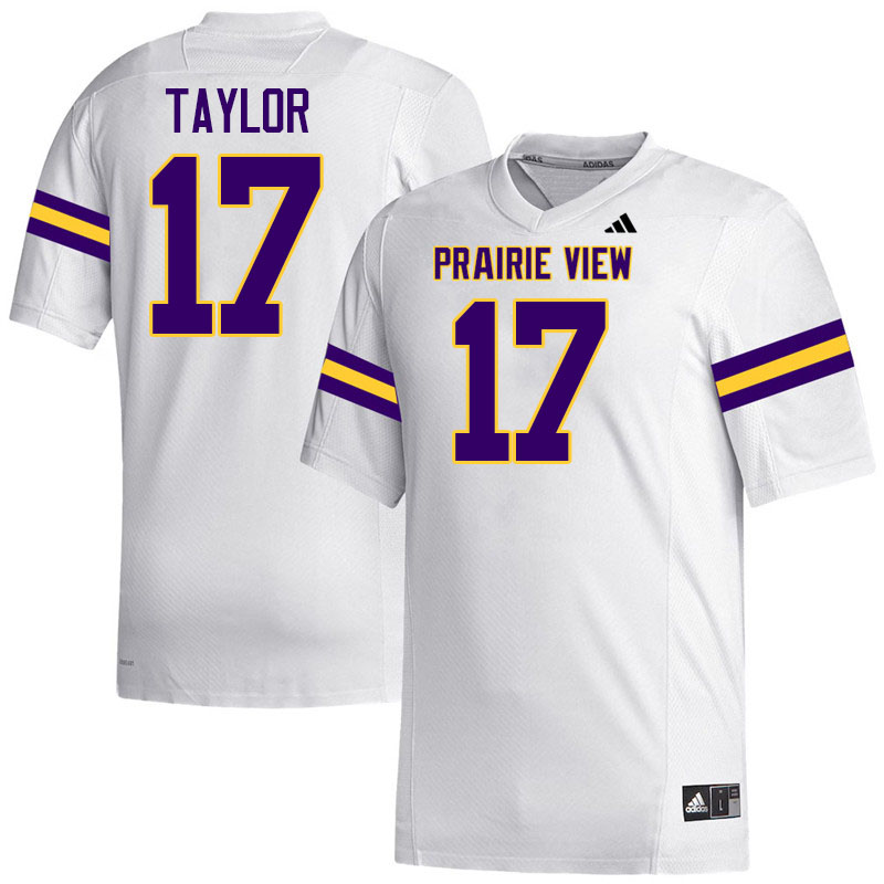 Prairie View A&M Panthers #17 Otis Taylor College Football Jerseys,Uniforms Stitched-White